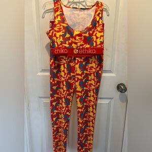 Ethika activewear. Top and bottom. Like new. Size L NWOT